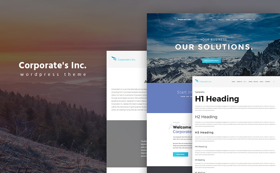 Corporate's Inc WordPress Theme 