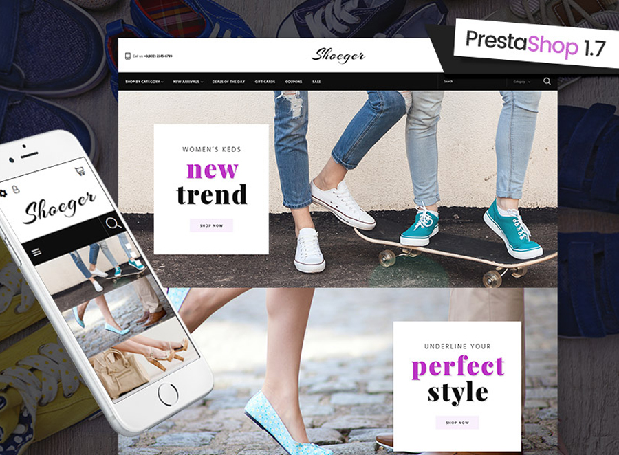 Shoe Store Responsive PrestaShop Theme