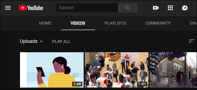 youtube dark mode design