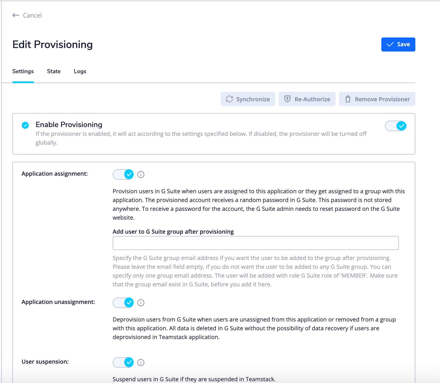 access management platform Teamstack