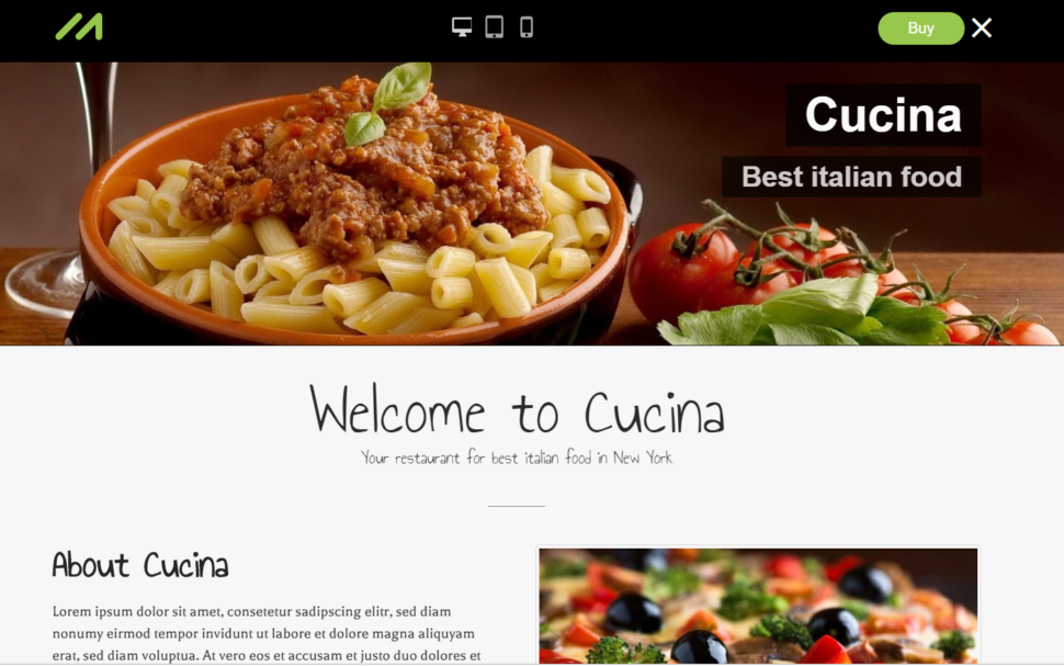 WordPress Templates for Restaurants