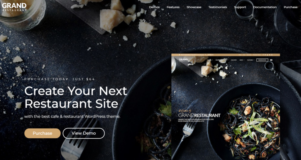 WordPress Templates for Restaurants