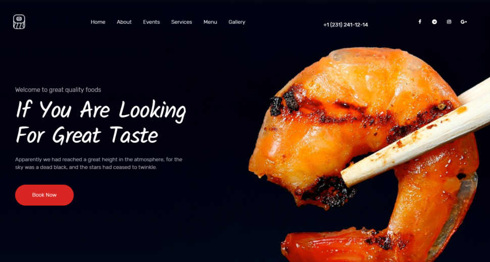 WordPress Templates for Restaurants