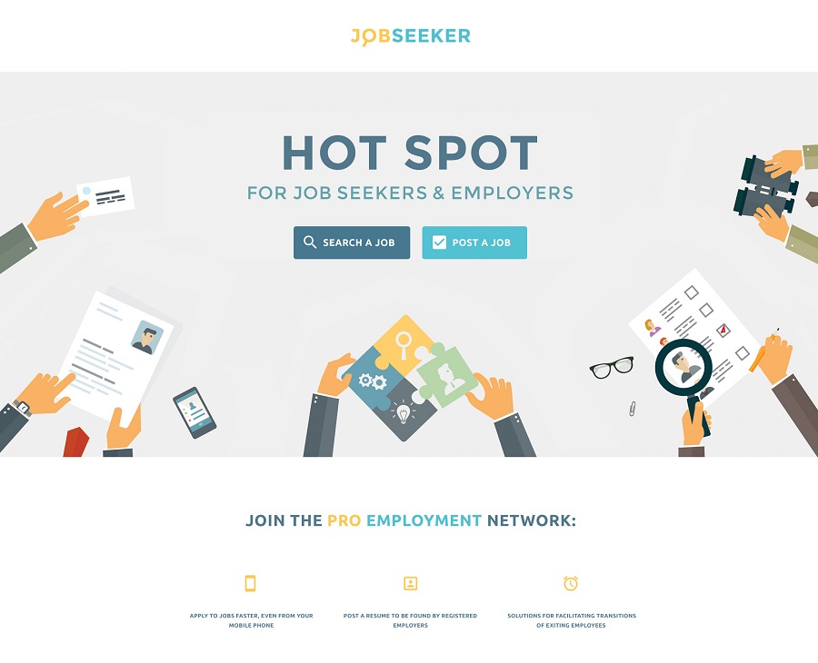 Job Seeker Landing Page Template