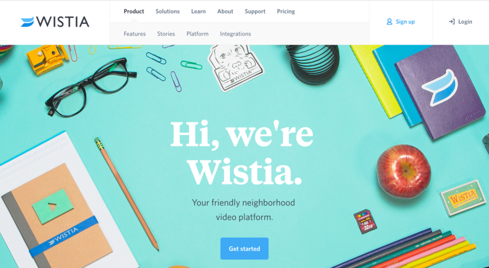 wistia website design