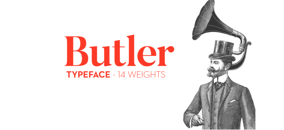Butler Free font example1