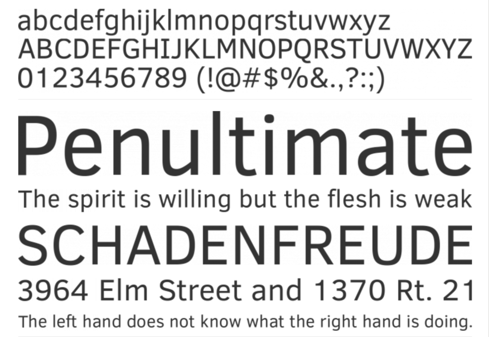 Clear Sans Intel Free Font