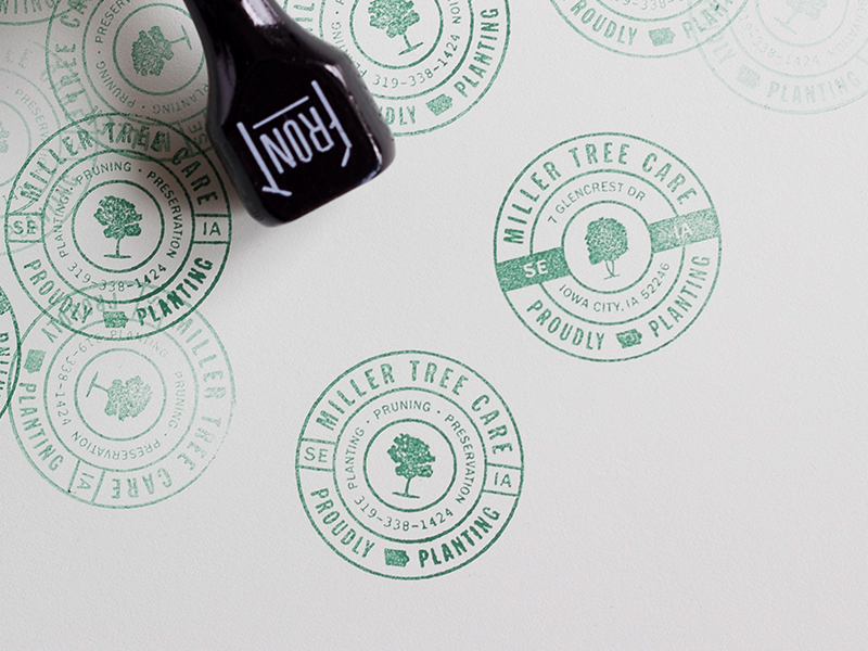 stamp logo design