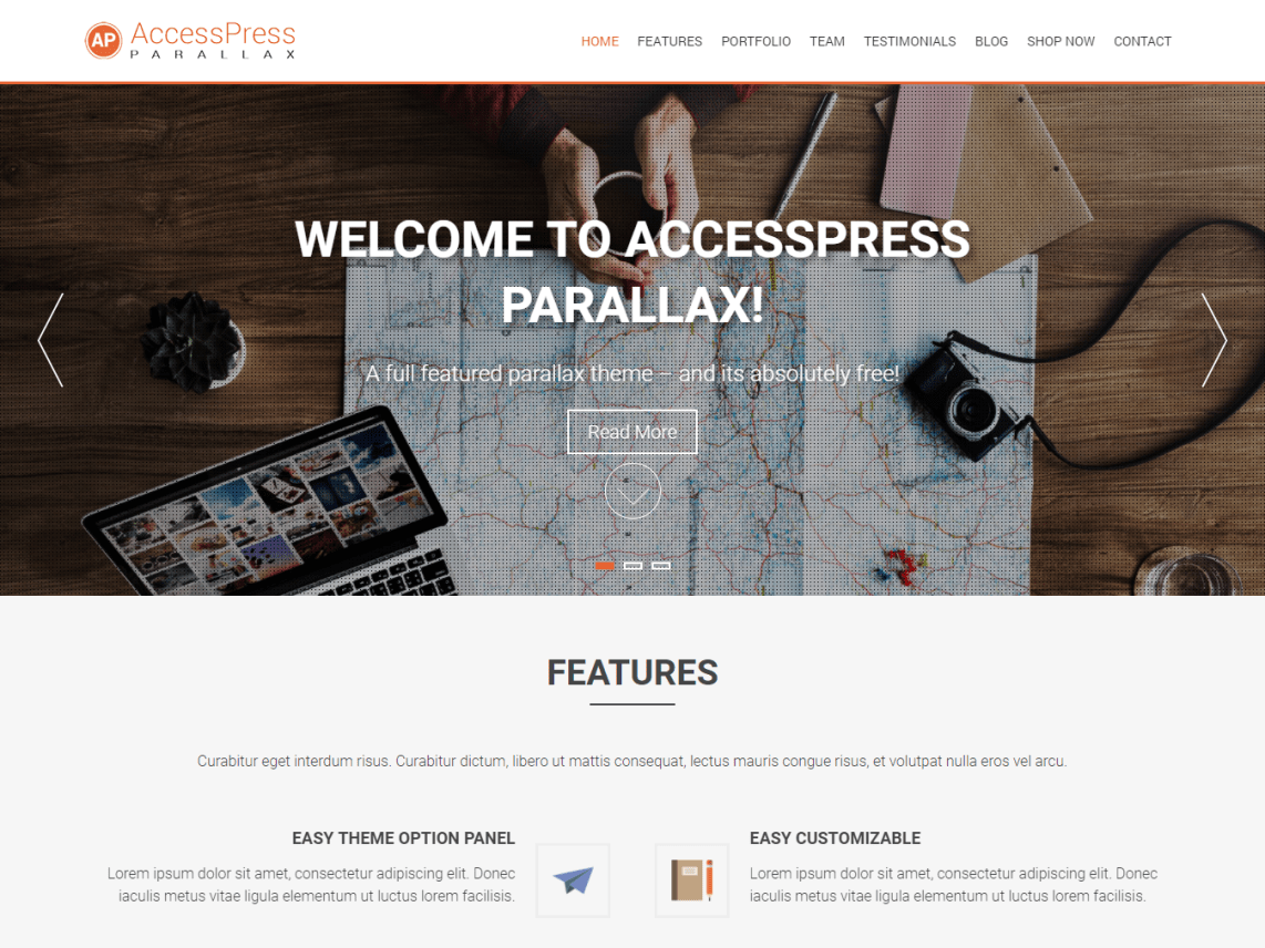 access-press-parallax-theme