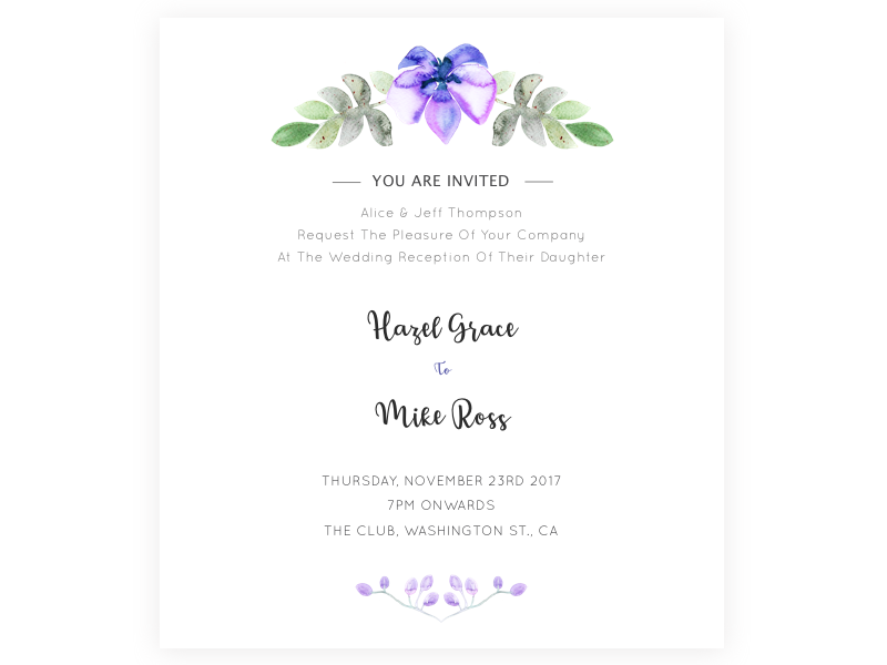 WEdding Invitation