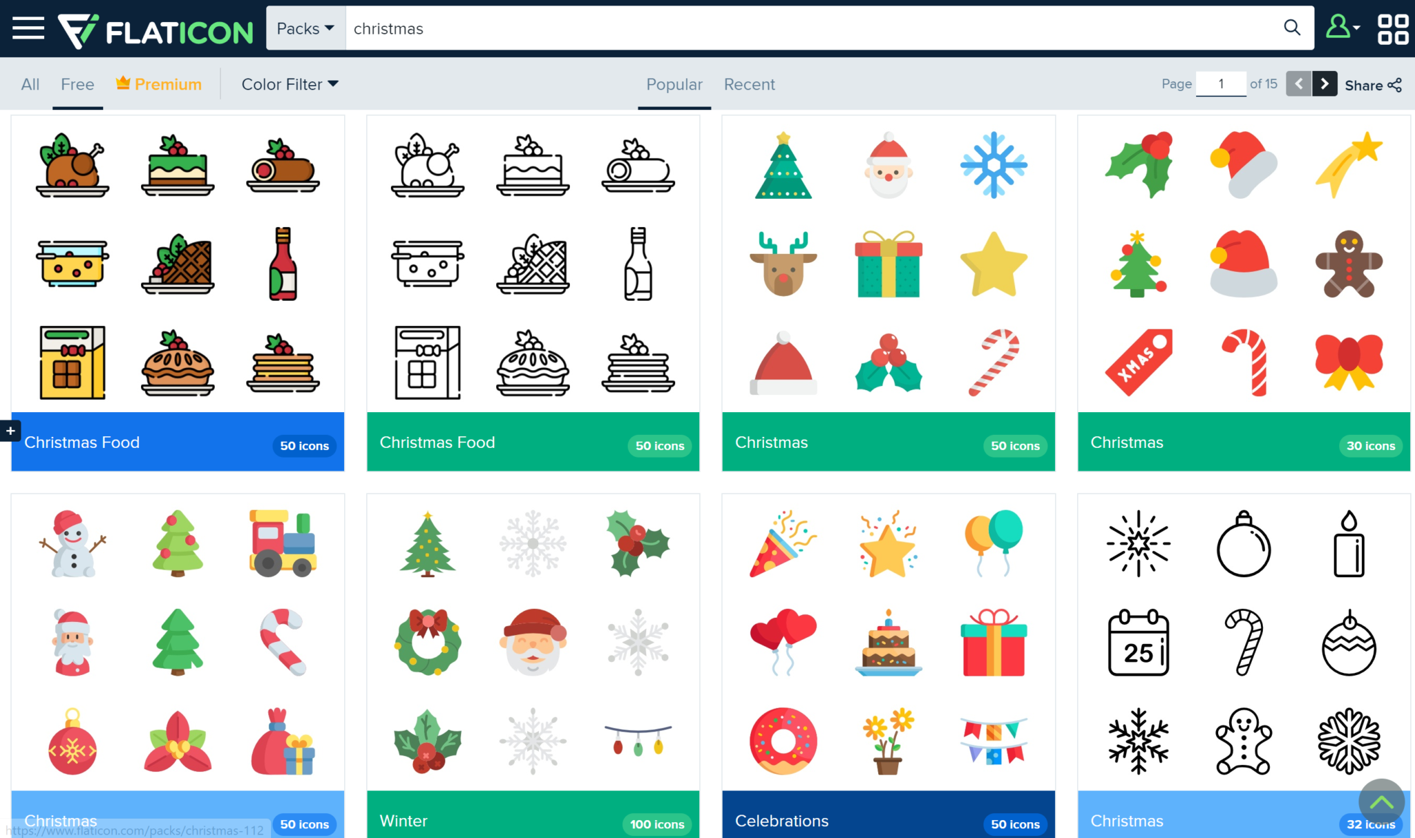 free christmas icons