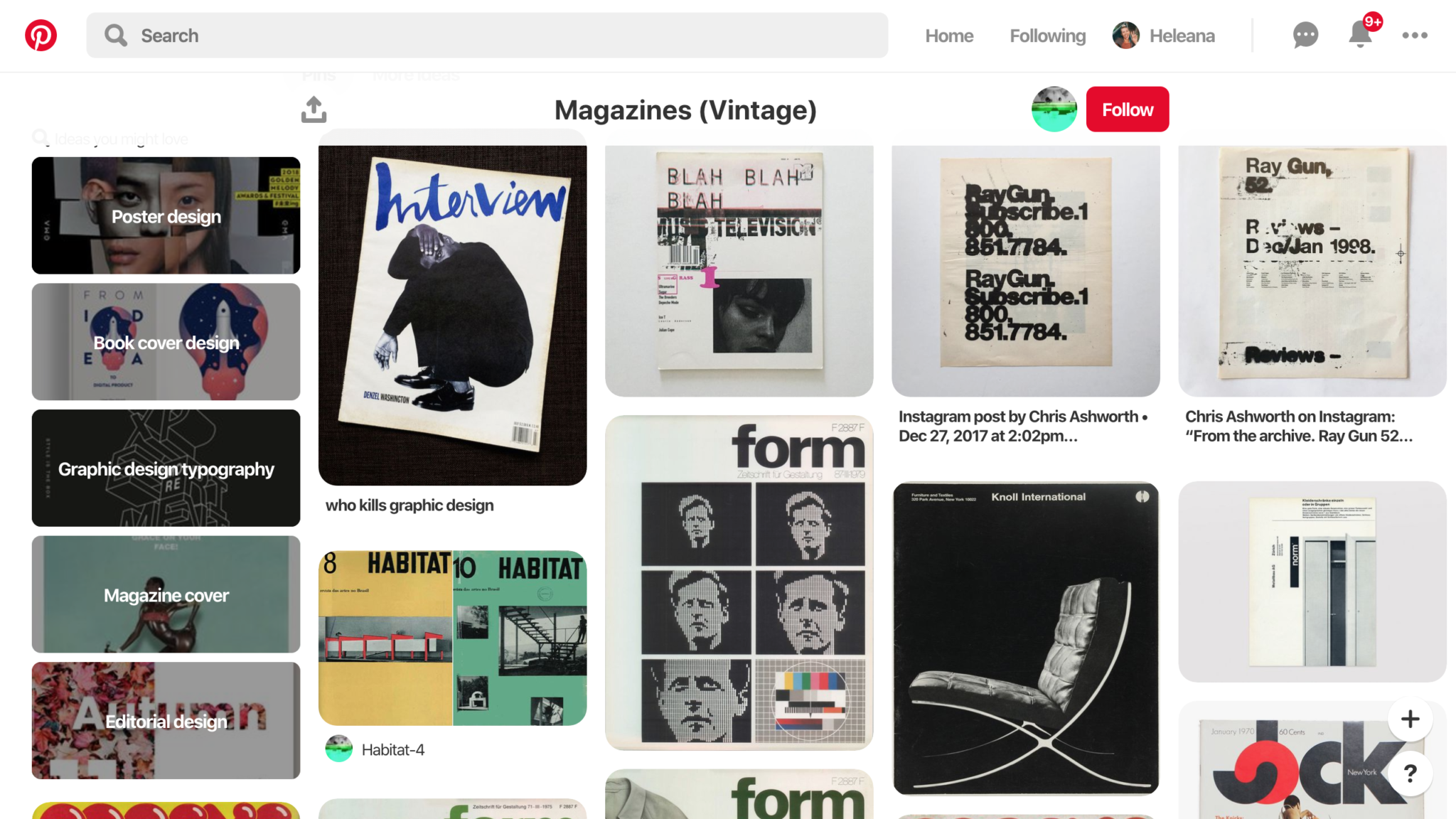 design inspiration vintage magazines