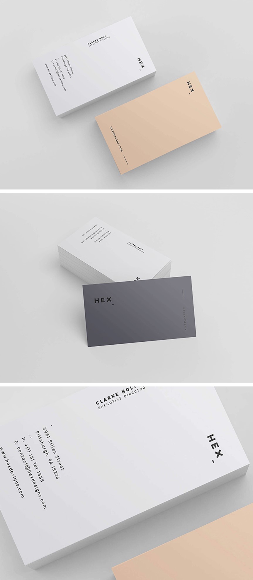 hex-business-card-template