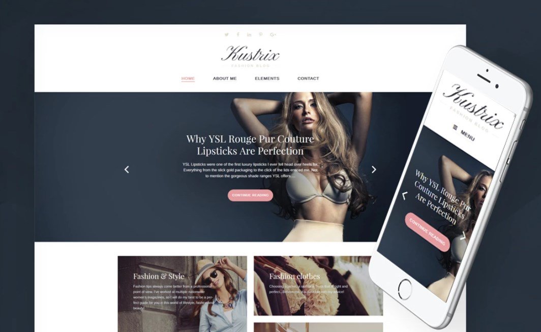 Kustrix Lite - Free WordPress Theme