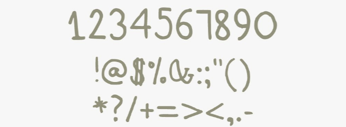 number fonts