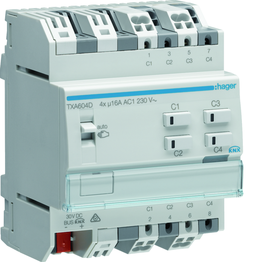Actionneur KNX 4 sorties 16A/230V