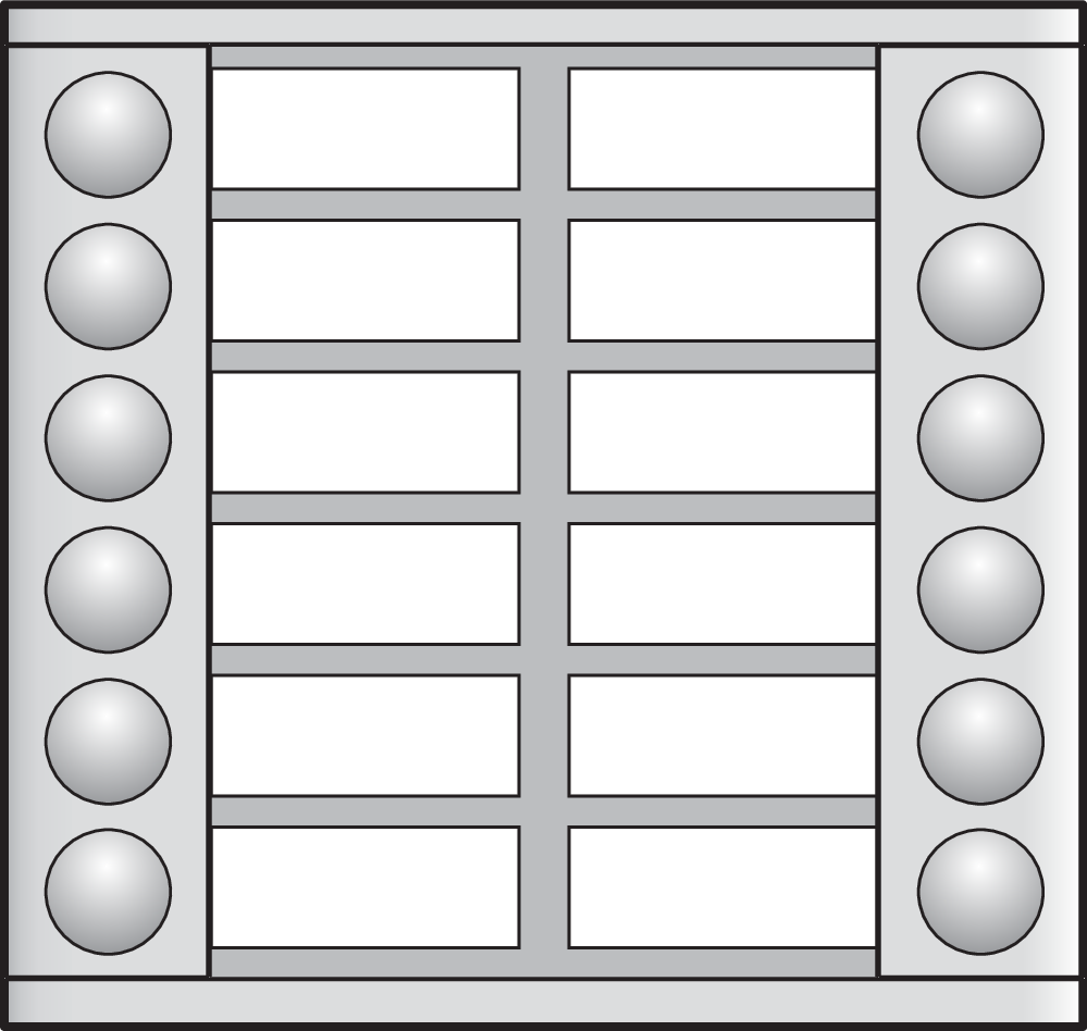 MODULE D'EXTENSION AVEC 12 SONNETTES