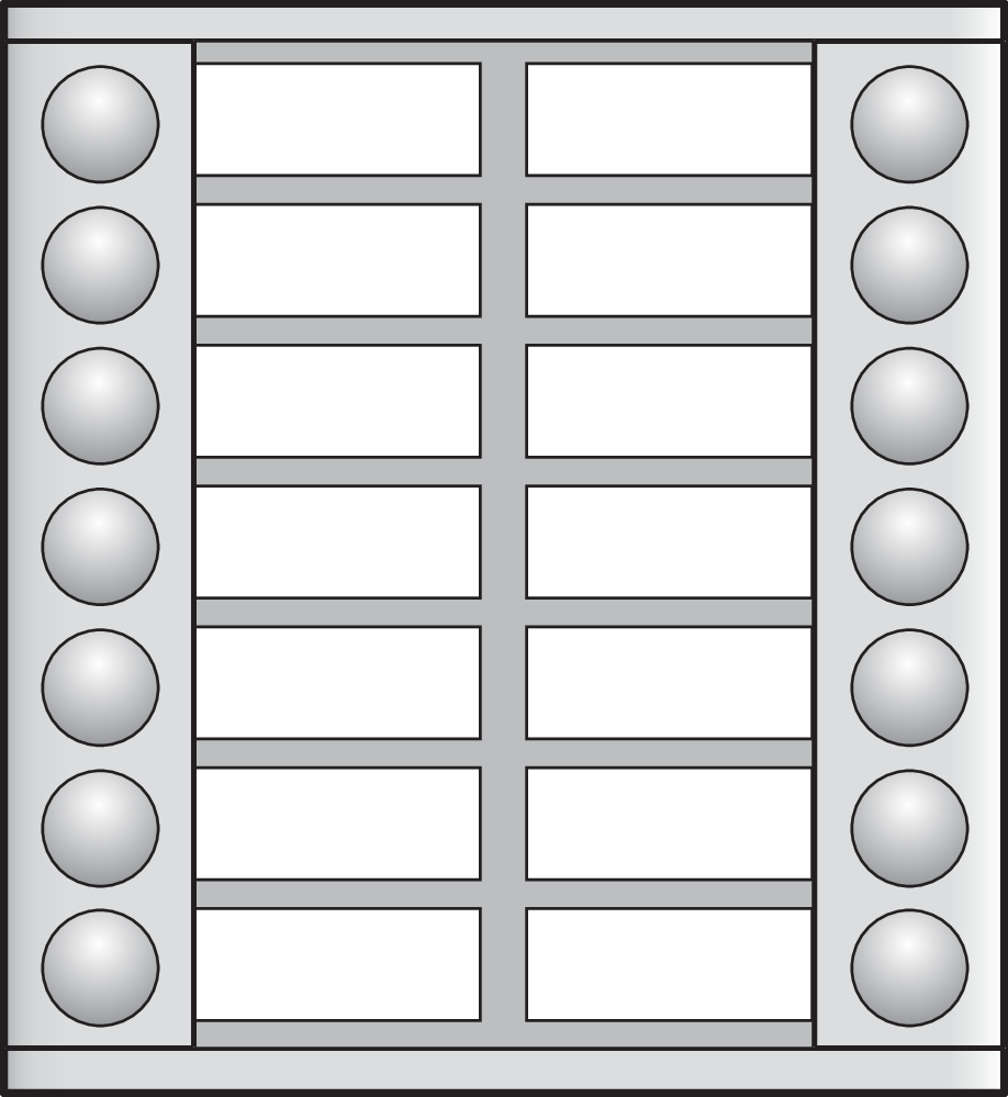 MODULE D'EXTENSION AVEC 14 SONNETTES