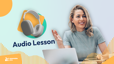 AY audio lesson on a phone