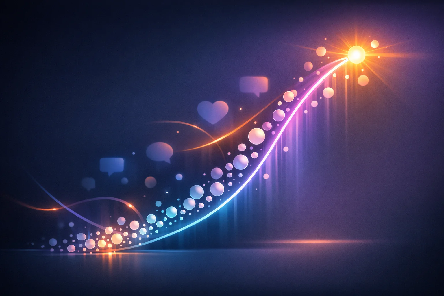 TikTok organic growth and social media engagement illustration