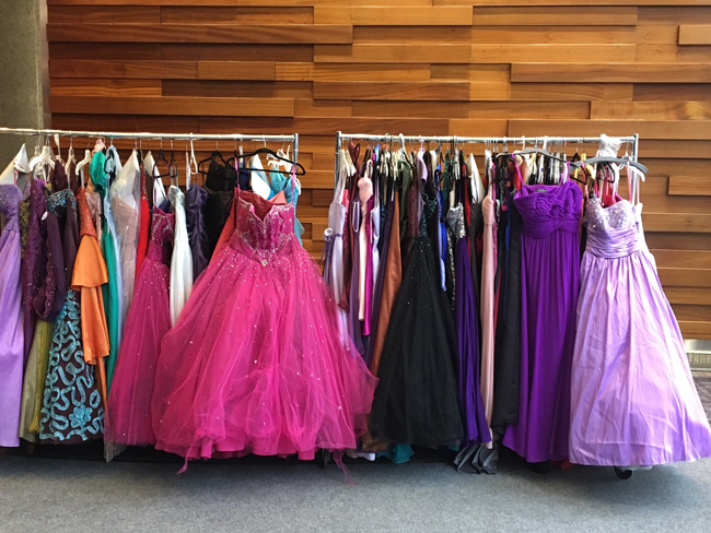 Comerica Bank hits record number of prom dress donations for local ...