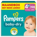 Pampers Baby Dry Maat 4+ | 198 stuks