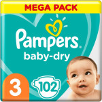 Pampers Baby Dry Maat 3 | 102 stuks