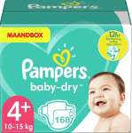 Pampers Baby Dry Maat 4+ | 168 stuks