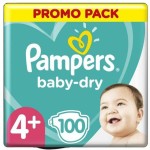 Pampers Baby Dry Maat 4+ | 100 stuks