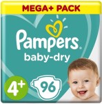 Pampers Baby Dry Maat 4+ | 96 stuks