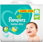 Pampers Baby Dry Maat 4 | 76 stuks