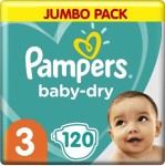 Pampers Baby Dry Maat 3 | 120 stuks