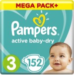 Pampers Active Baby Maat 3 | 152 stuks