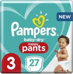 Pampers Baby Dry Pants Maat 3 | 27 stuks