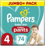 Pampers Baby Dry Pants Maat 4 | 74 stuks