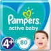 Pampers Active Baby Maat 4+ | 80 stuks