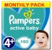 Pampers Active Baby Maat 4+ | 160 stuks