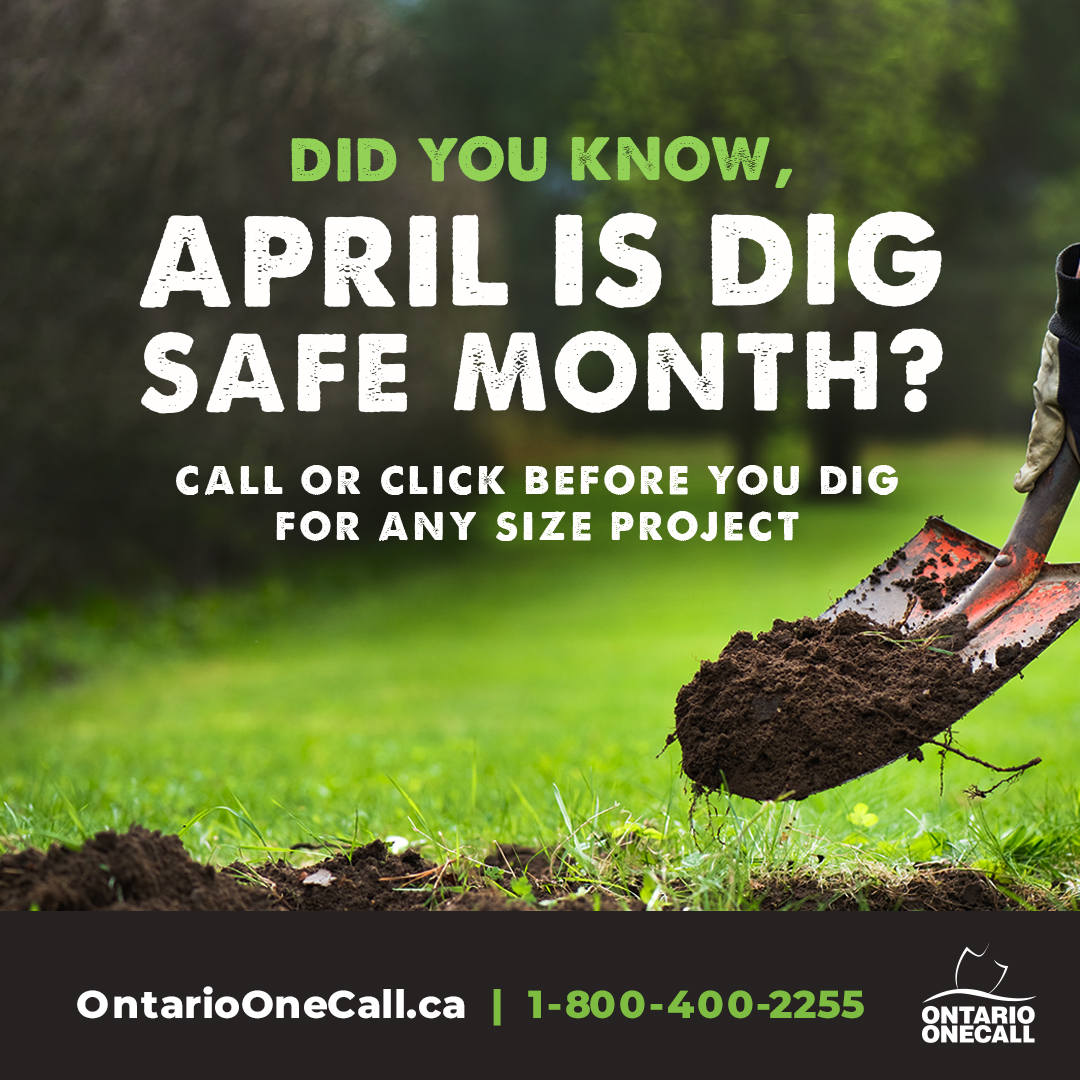 April is Dig Safe Month Halton Hills Hydro