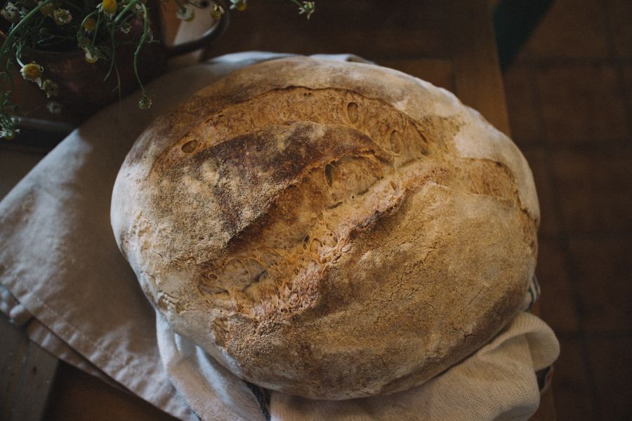 title picture for Brot Backen mit wenig Hefe