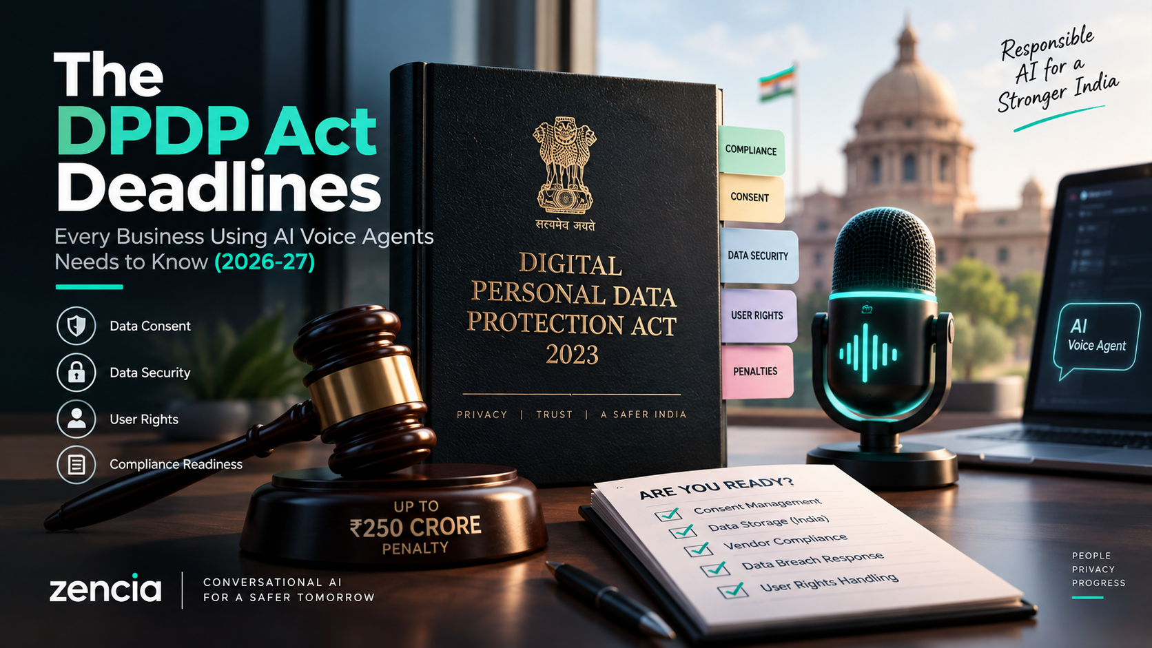 The DPDP Act Deadlines Every Business Using AI Voice Agents Needs to Know (2026-27)