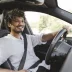 Happy driver with an auto repair coverage plan