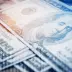 Graphic with US 100 dollar bills
