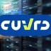 Dark computer graphic background with blue, yellow, and white Cuvrd logo superimposed on the background