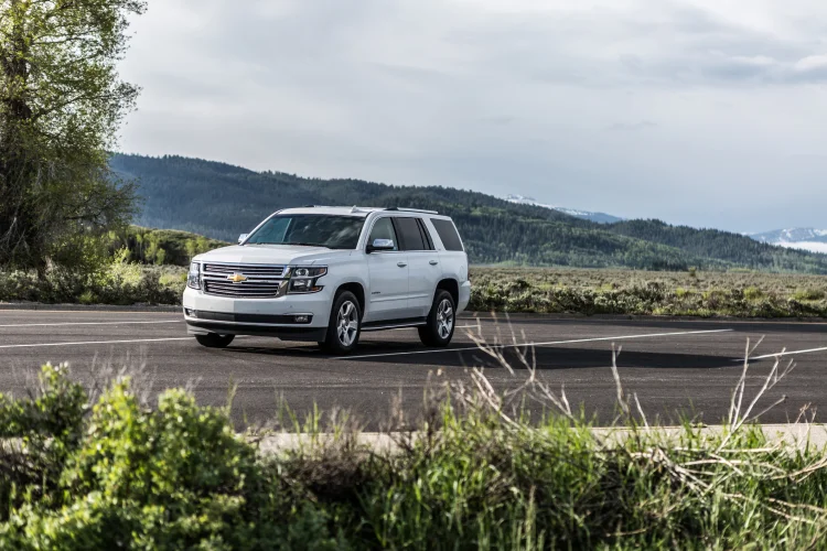 Chevrolet Tahoe LTZ at Yellowstone national park