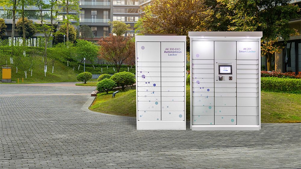 Arka Parcel Lockers in a residential area