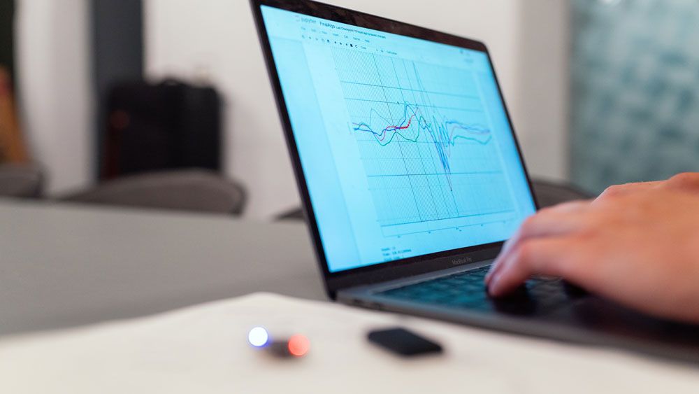 analytics on a laptop screen