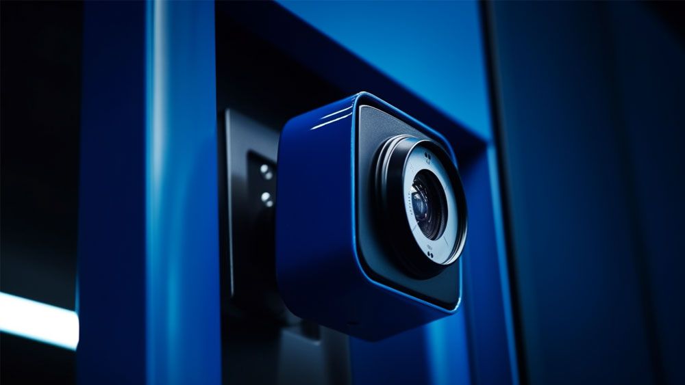 A security camera