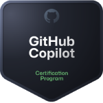 Badge for Github Copilot Certification Program