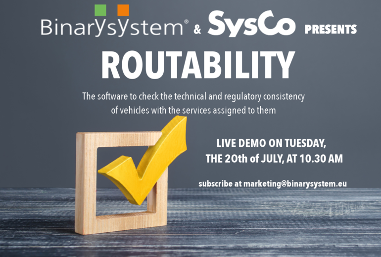 Binary System and SysCo present in live the ROUTABILITY software