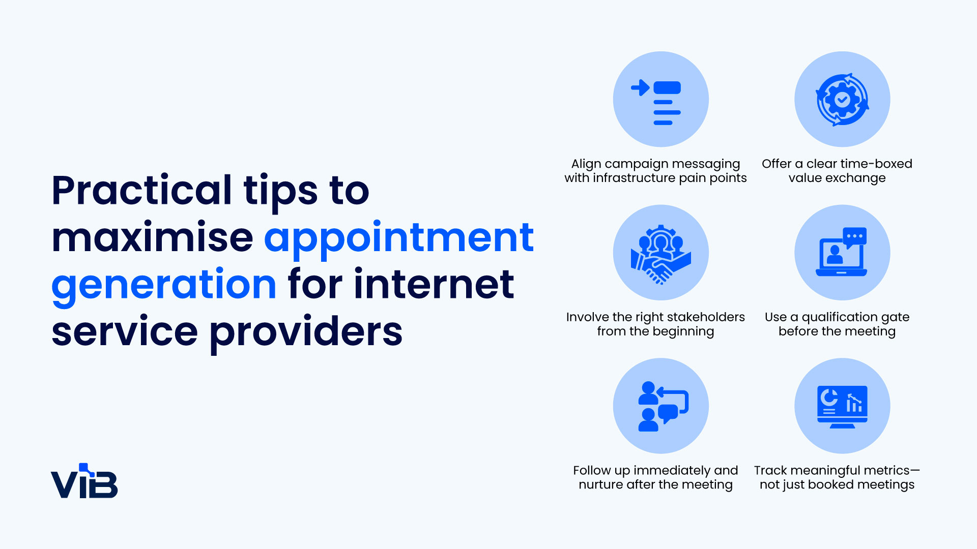 Practical tips to maximise appointment generation for internet service providers